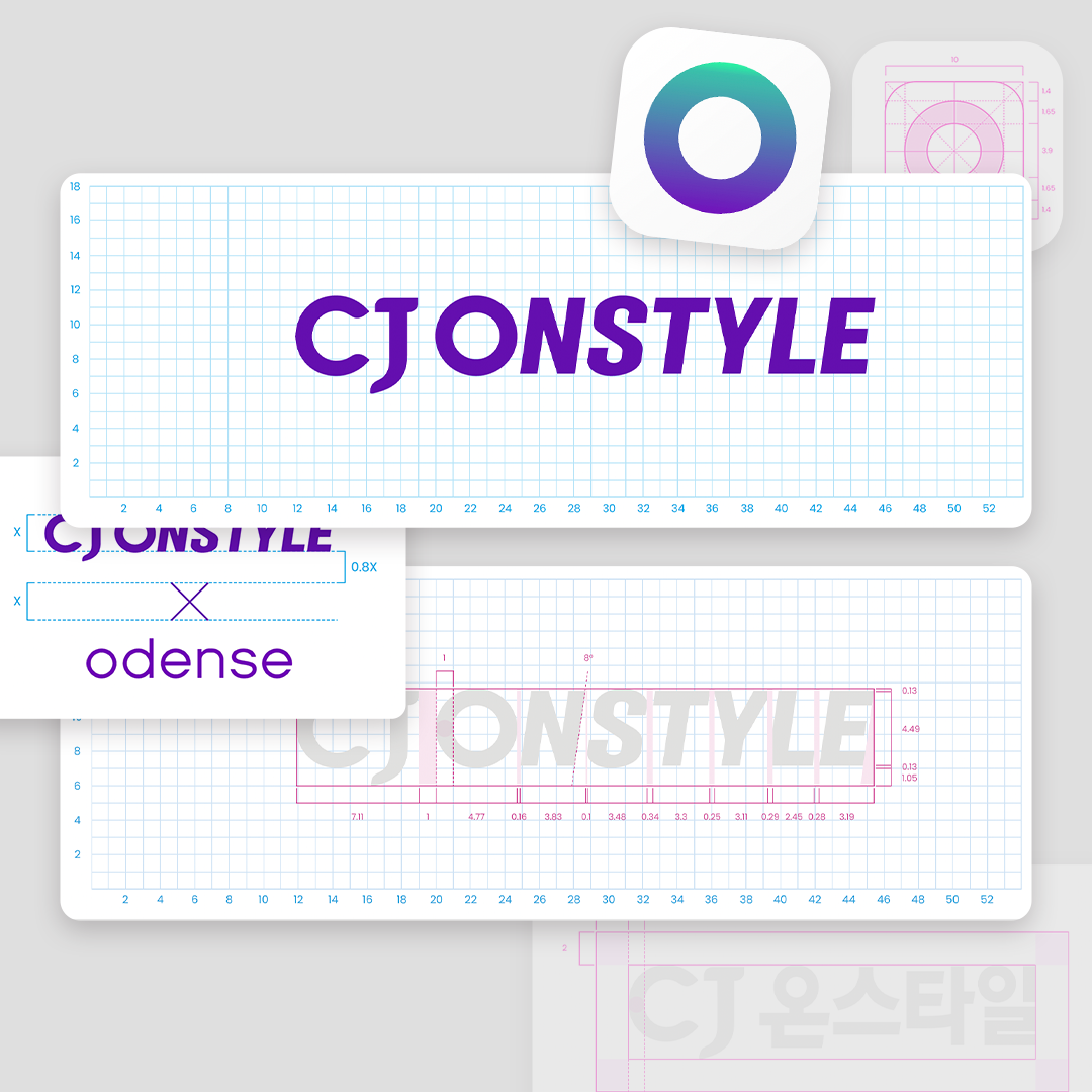 Graphic depicting a hexagonal cropped photo of an interior room design with grid lines along its borders.