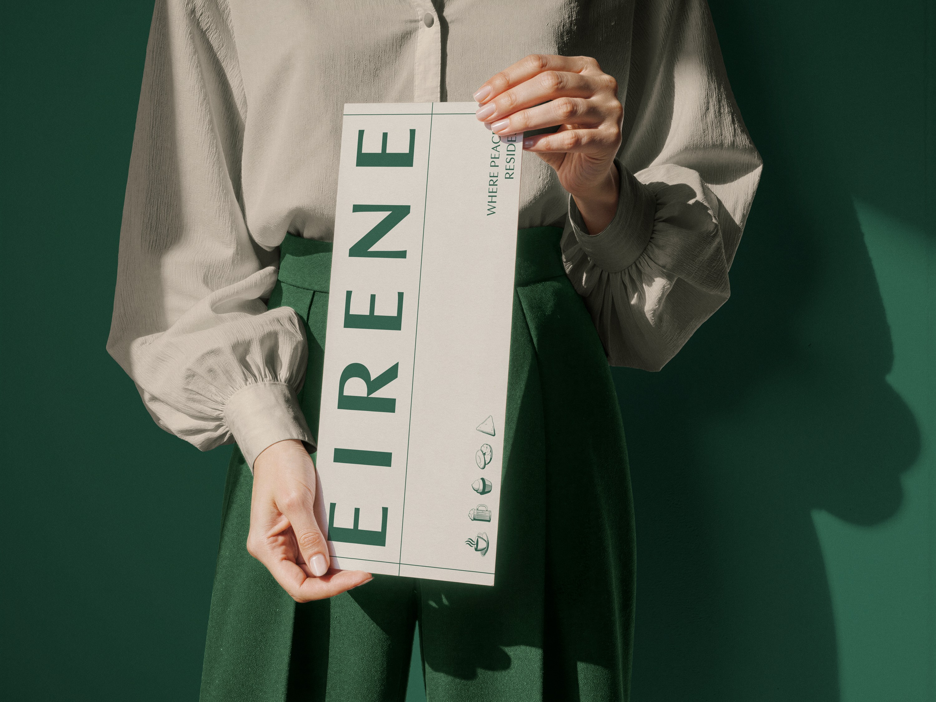 Anders brand wordmark in white placed on top of an image of a modern interior design.