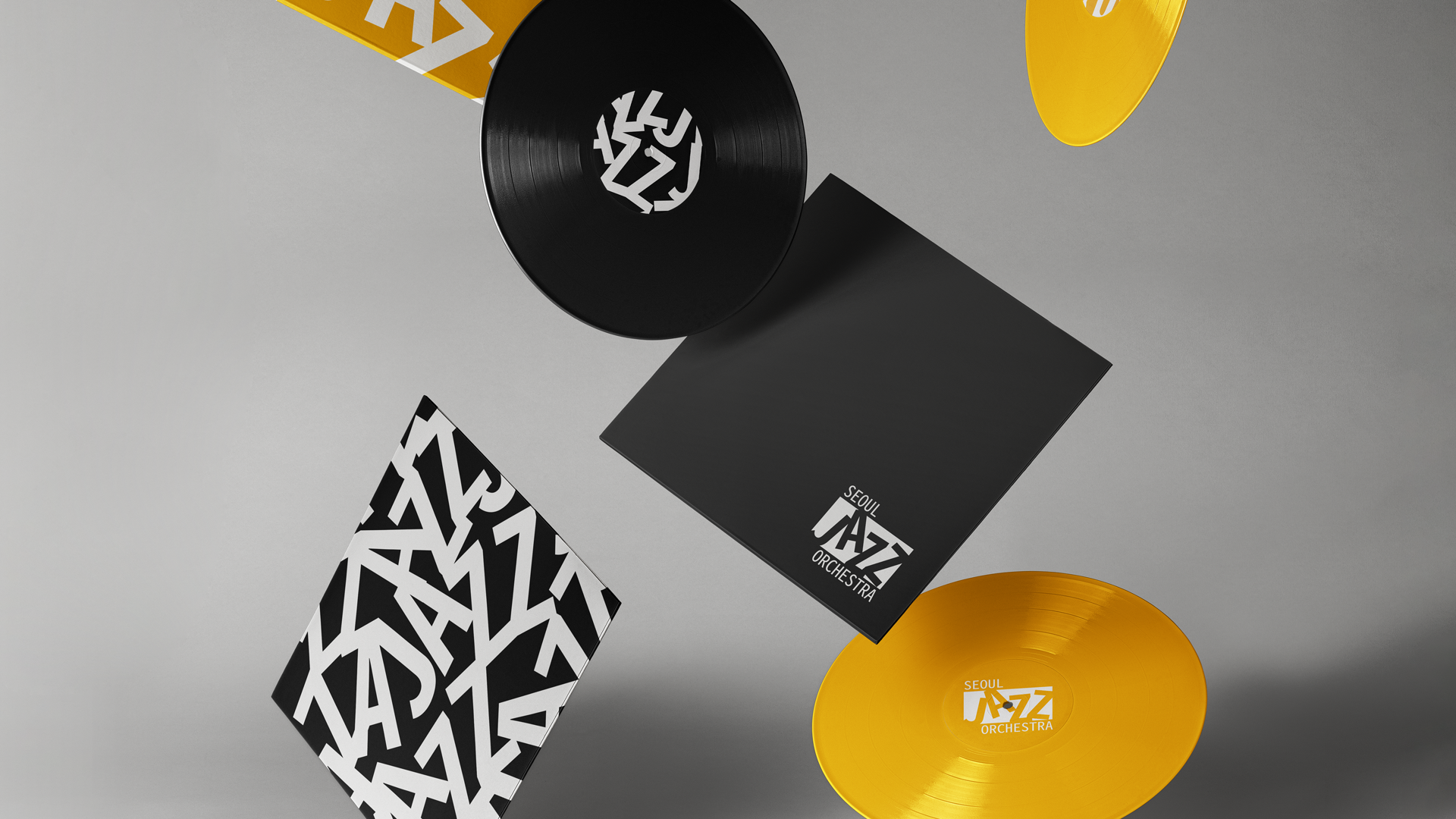 Stationery design of letterhead and business cards for the company Anders on top of a blurred photo of a house interior.