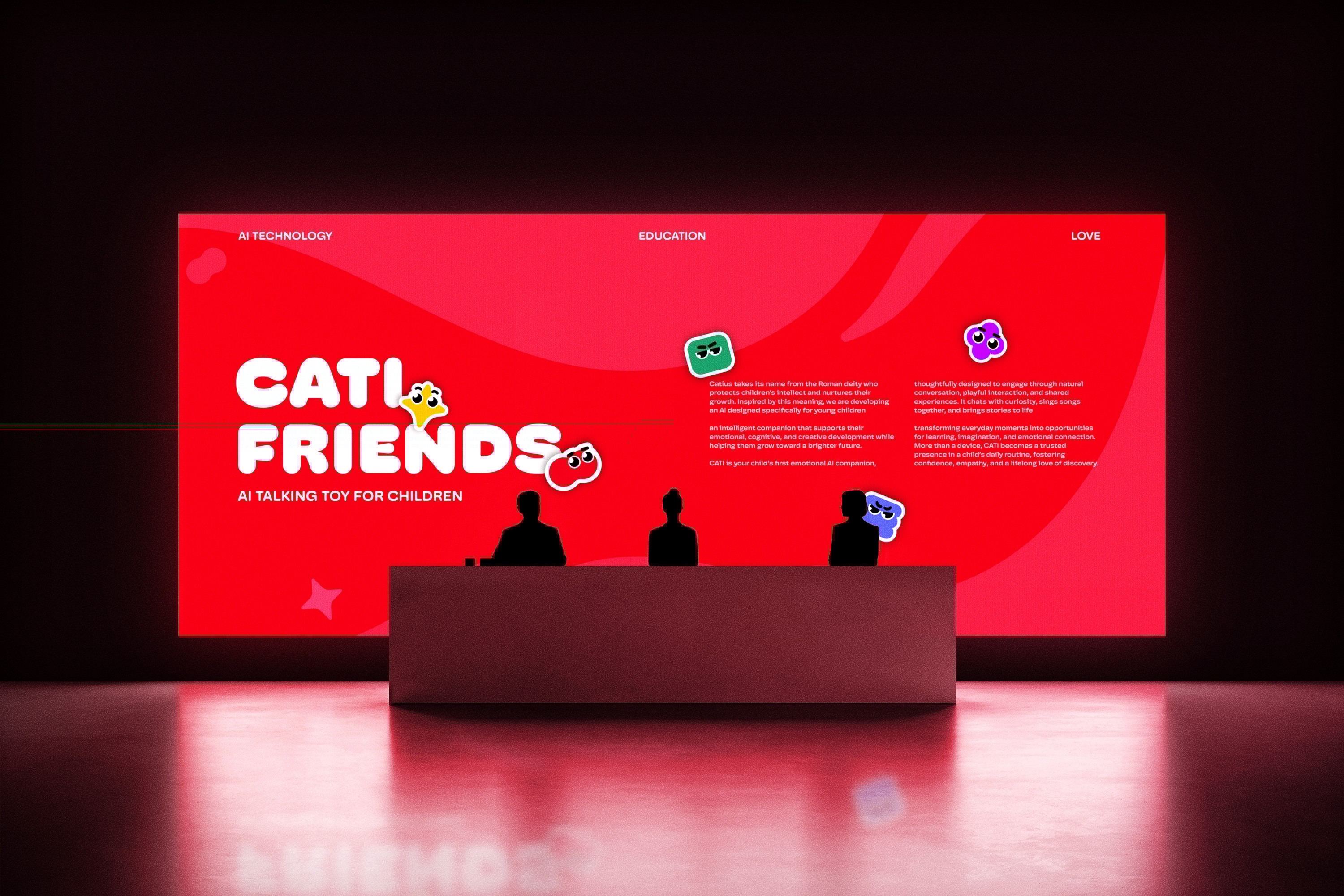 Anders brand wordmark in white placed on top of an image of a modern interior design.